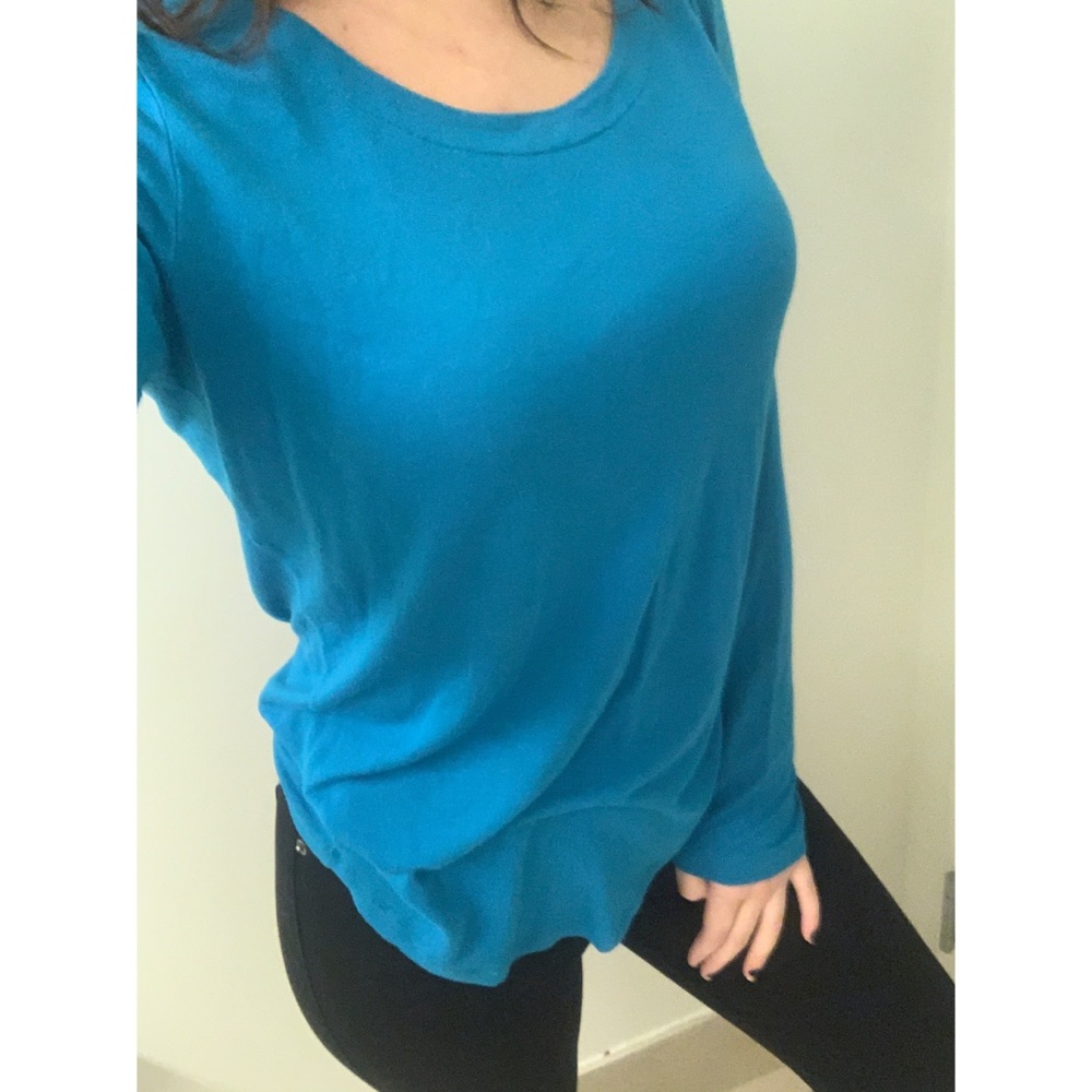 Piazza Sempione Blue Viscose Long Sleeve Top